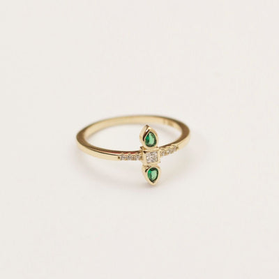 Anillo Esmeralda chapa 18k - Realistica, Tal cual soy