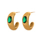 Aretes Galata Waterproof Verde - Realistica, Tal cual soy